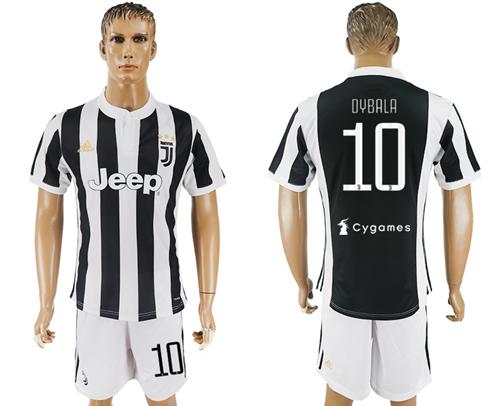 Juventus #10 Dybala White Soccer Club Jersey - Click Image to Close